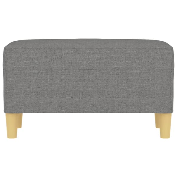 vidaXL Bänk mörkgrå 70x35x41 cm tyg Grå