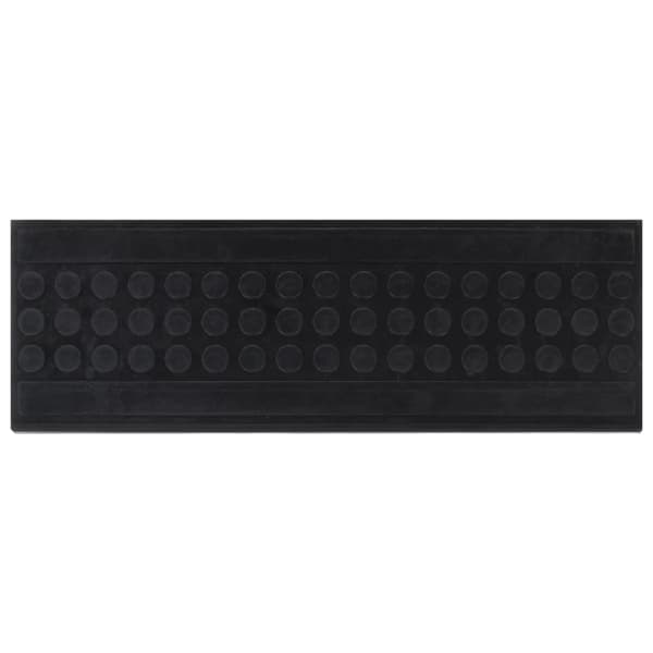 vidaXL Trappstegsmattor 10 st 25x75 cm gummi art