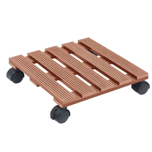 vidaXL Blomvagnar 2 st brun 30x30x7,5 cm WPC Brun