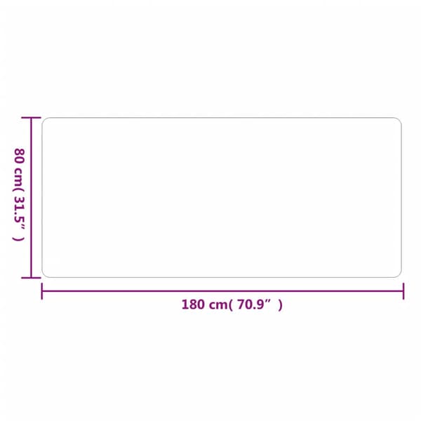 vidaXL Gångmatta grå 80x180 cm Grå