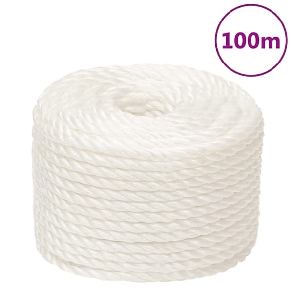 vidaXL Rep vit 14 mm 100 m polypropylen Vit