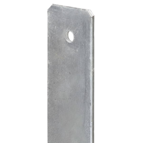vidaXL Jordankare 6 st silver 14x6x60 cm galvaniserat stål