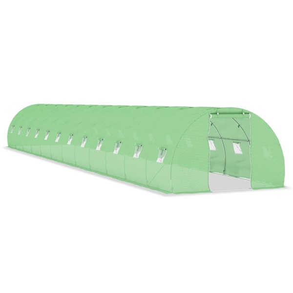 vidaXL Växthus 54 m² 18x3x2 m Grön