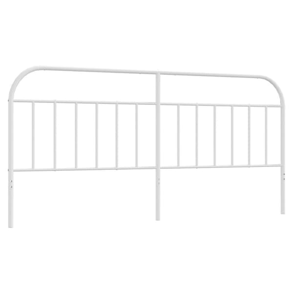 vidaXL Huvudgavel metall vit 193 cm Vit