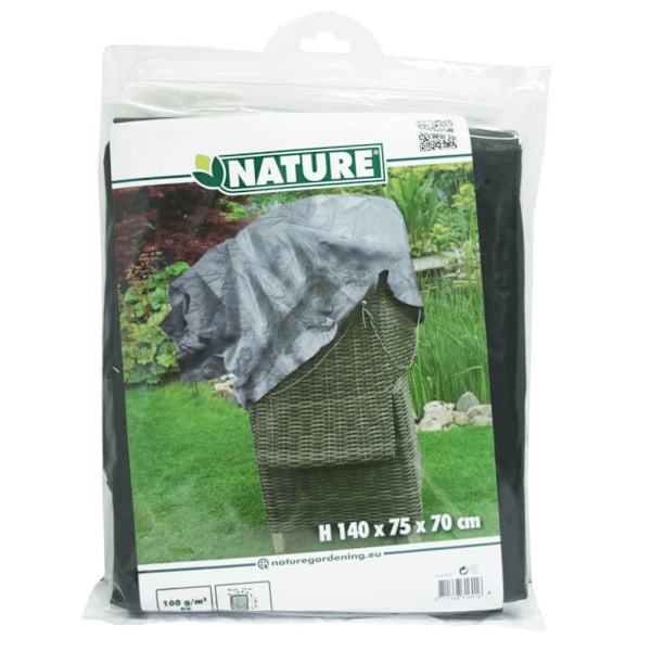 Nature Överdrag till trädgårdsstolar PE 140x75x70 cm 6031601 grå