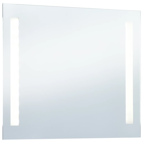 vidaXL Badrumsspegel LED 100x60 cm Silver