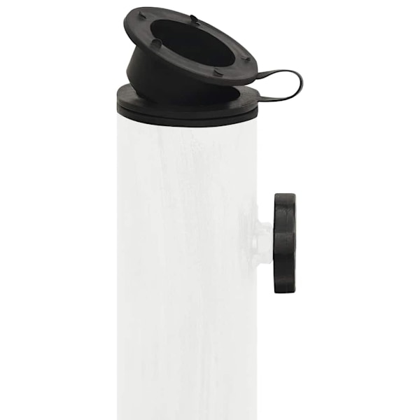 vidaXL Parasollfot vit 45x45x30 cm gjutjärn Vit