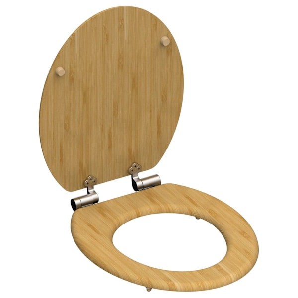 SCHÜTTE Toalettsits med mjuk stängning NATURAL BAMBOO Gul