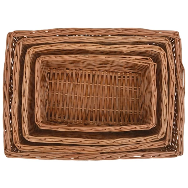 vidaXL Korgar 4 st brun pil Brun
