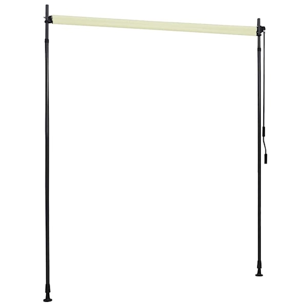 vidaXL Rullgardin utomhus 200x270 cm gräddvit Creme