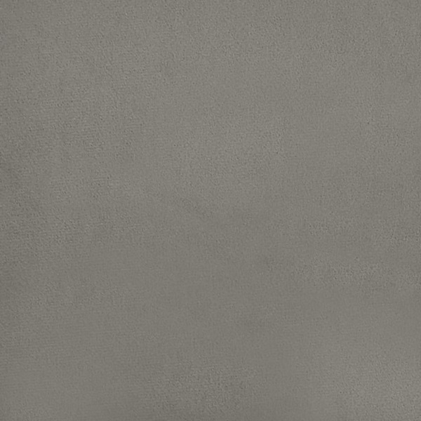vidaXL Sängram utan madrass ljusgrå 160x200 cm sammet Grå