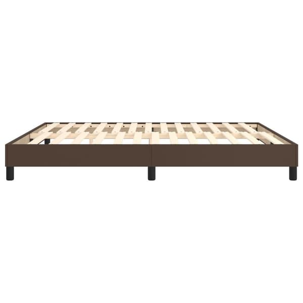 vidaXL Ramsäng brun 160x200 cm konstläder Brun