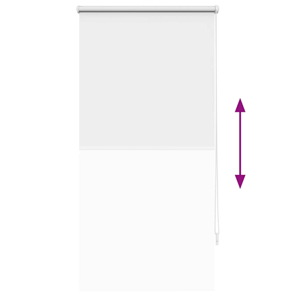 vidaXL Rullgardin mörkläggande 60x120 cm vit Vit