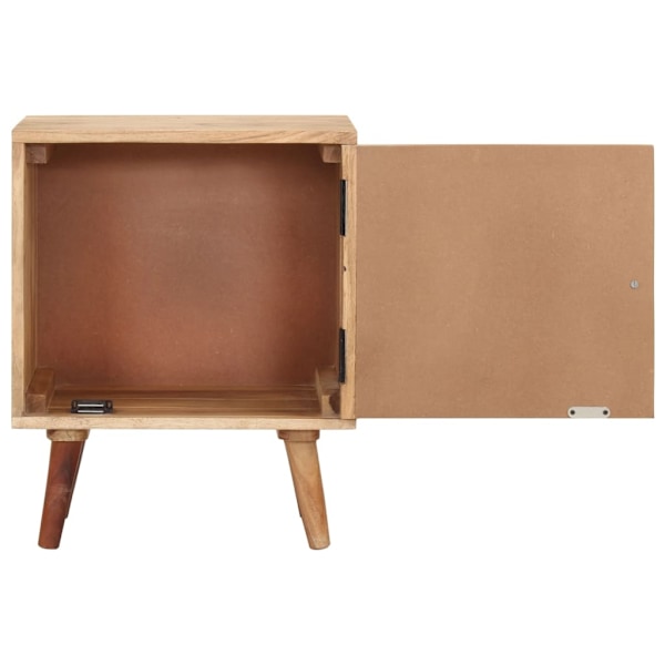 vidaXL Nattduksbord 40x30x50 cm massivt acaciaträ Beige