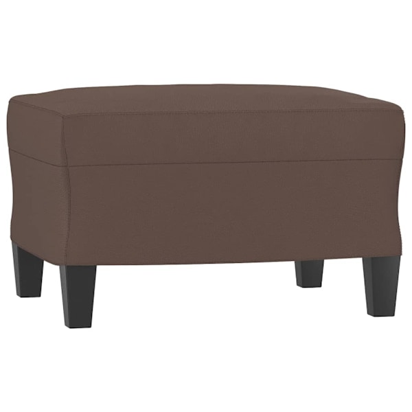 vidaXL Fotpall brun 60x50x41 cm konstläder Brun