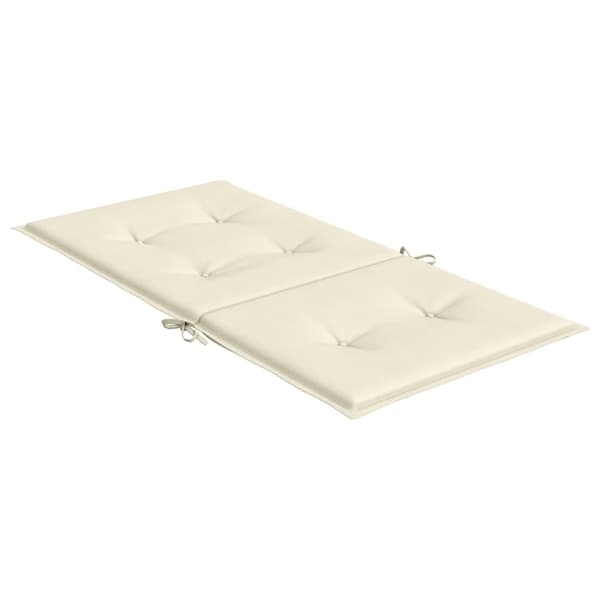 vidaXL Trädgårdsstolsdynor 4 st Gräddvit 100 x 50 x 3 cm Creme