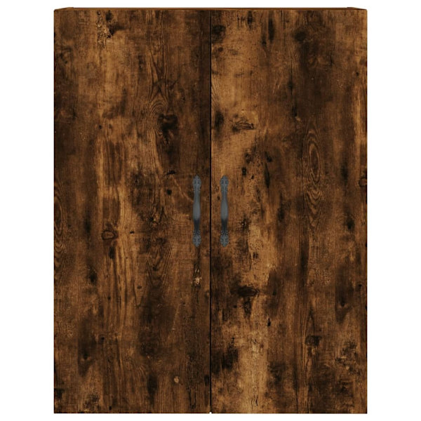 vidaXL Högskåp rökfärgad ek 69,5x34x180 cm konstruerat trä Brun