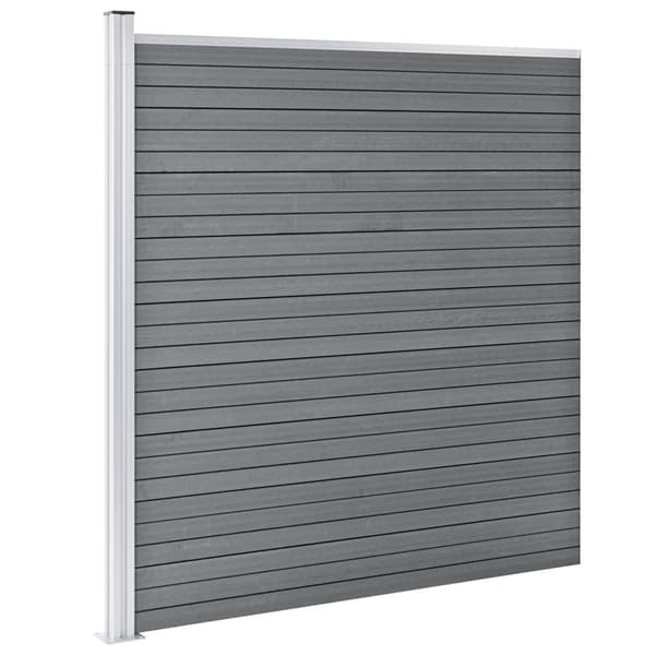 vidaXL Staketpanel WPC 1045x186 cm grå grå