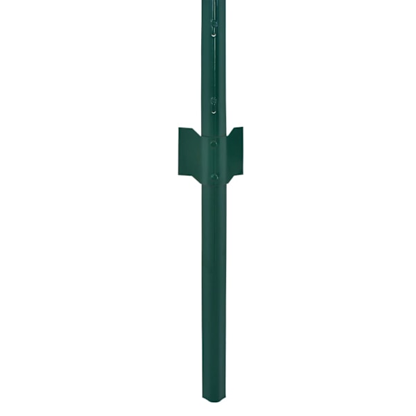 vidaXL Stängsel med stolpar stål 25x0,5 m grön Grön
