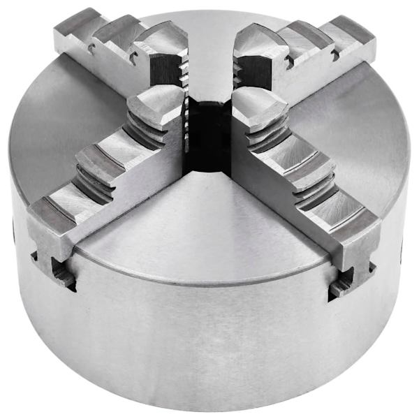 vidaXL 4-backs självjusterande svarvchuck 125 mm stål
