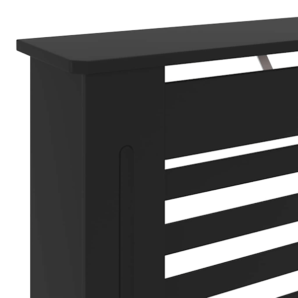 vidaXL Elementskydd MDF svart 78 cm Svart