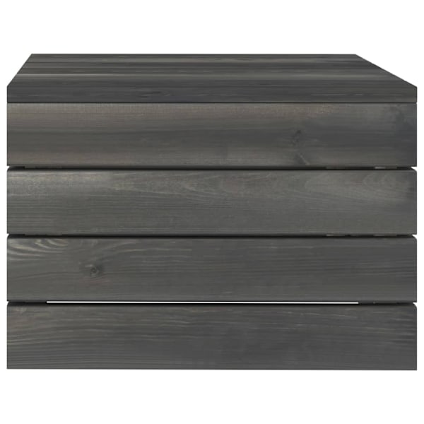 vidaXL Pallsoffgrupp med dynor 2 delar massiv furu Beige