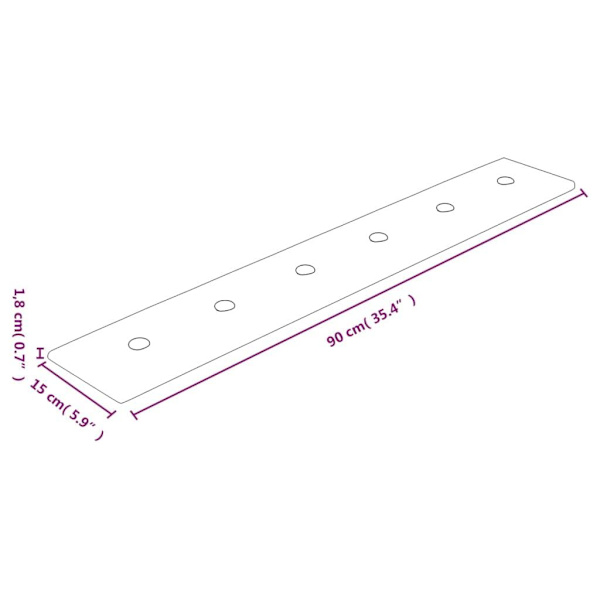 vidaXL Väggpaneler 12 st brun 90x15 cm konstläder 1,62 m² Brun