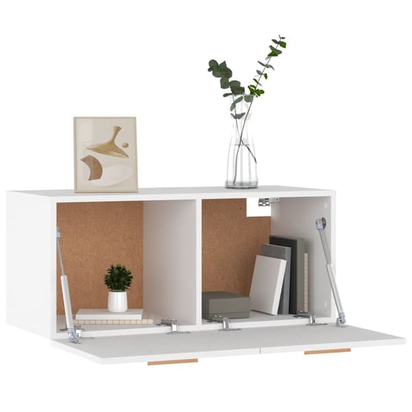 vidaXL Väggskåp vit 80x35x36,5 cm konstruerat trä Vit