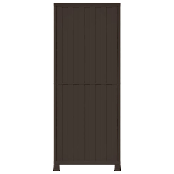 vidaXL Plastskåp 68x39x171,5 cm grå