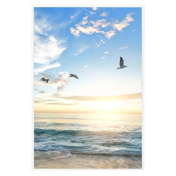 vidaXL Fotoramar 5 st för bord vit 21x29,7cm MDF Vit