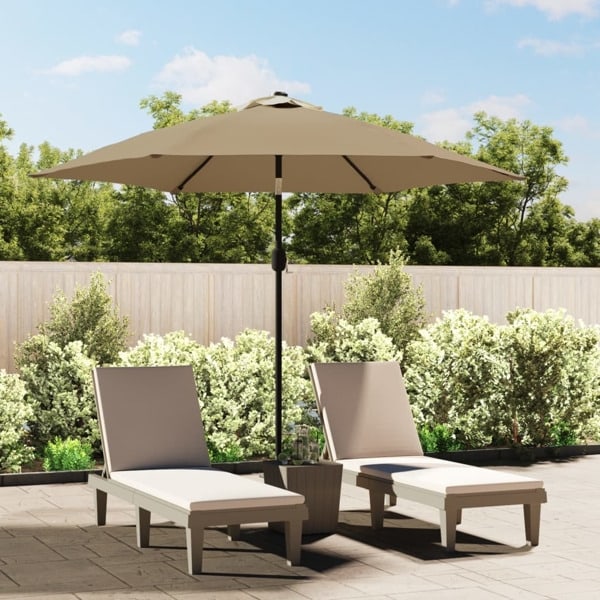 vidaXL Reservtyg för parasoll taupe 300 cm Taupe