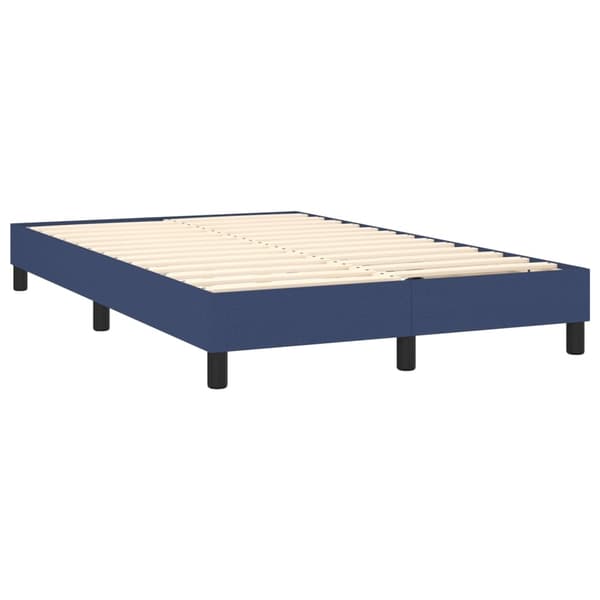 vidaXL Ramsäng med madrass blå 120x200 cm tyg Blå