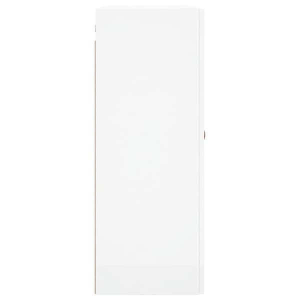 vidaXL Väggskåp 2 st vit högglans 69,5x34x90 cm Vit