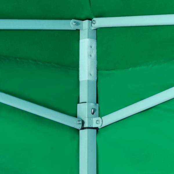 vidaXL Hopfällbart tält med 2 väggar 3x3 m grön Grön