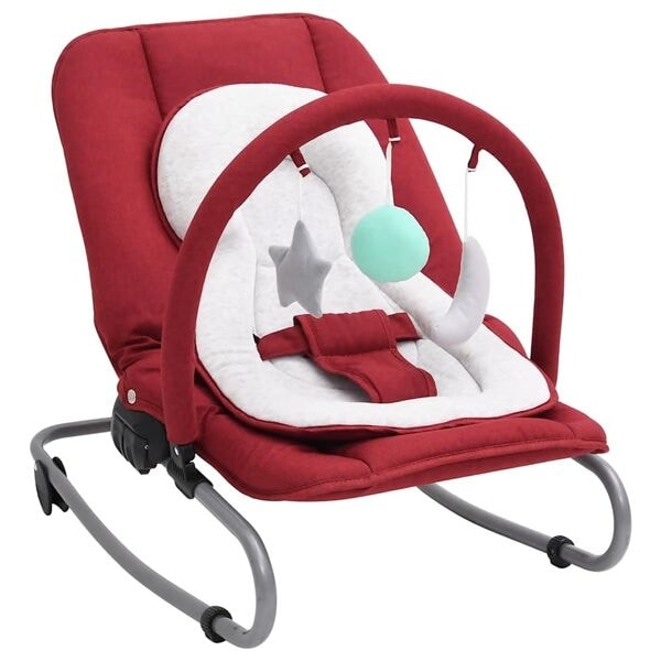 vidaXL Babysitter röd stål Röd