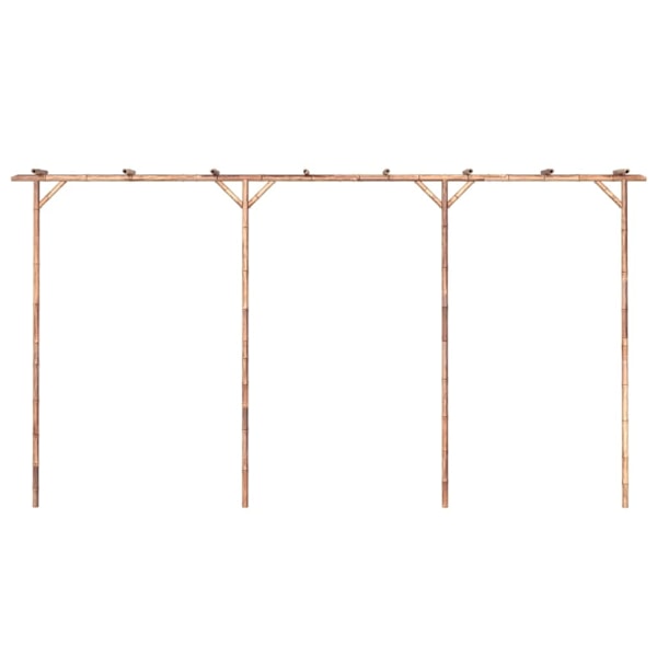 vidaXL Pergola bambu 385x40x205 cm Brun