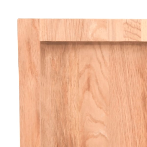 vidaXL Bordsskiva ljusbrun 160x60x(2-6) cm behandlad massiv ek Brun