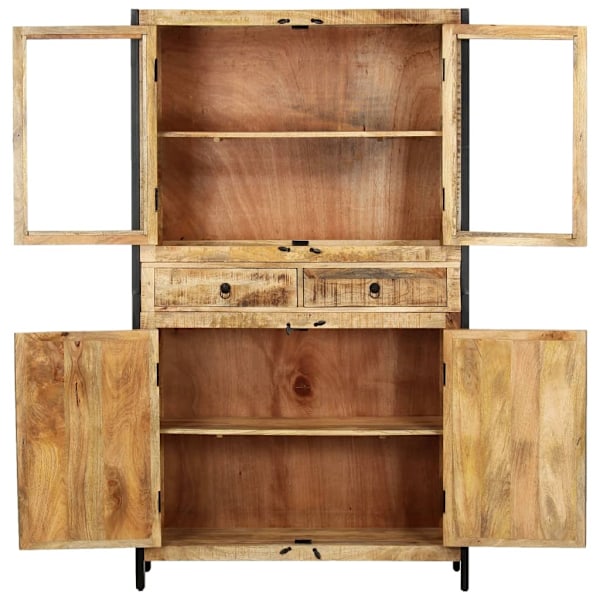 vidaXL Högskåp 100x40x175 cm massivt mangoträ Brun