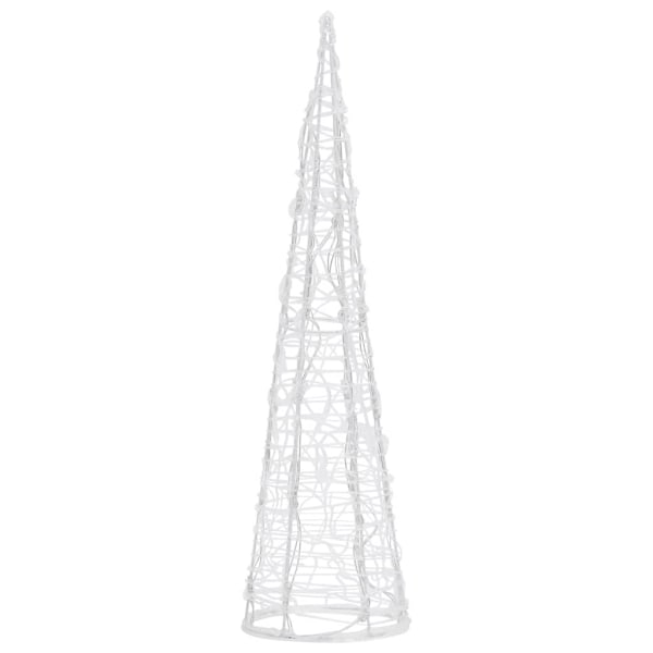 vidaXL Ljuskon LED pyramid akryl blå 60 cm Blå