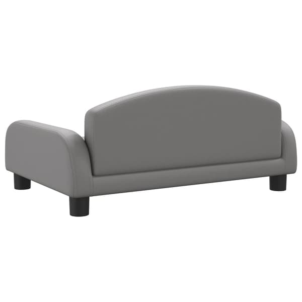 vidaXL Barnsoffa grå 70x45x30 cm konstläder Grå