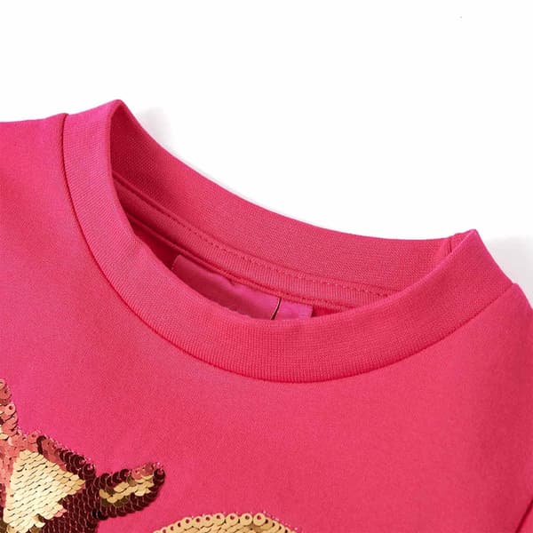 vidaXL Tröja för barn stark rosa 116 Rosa