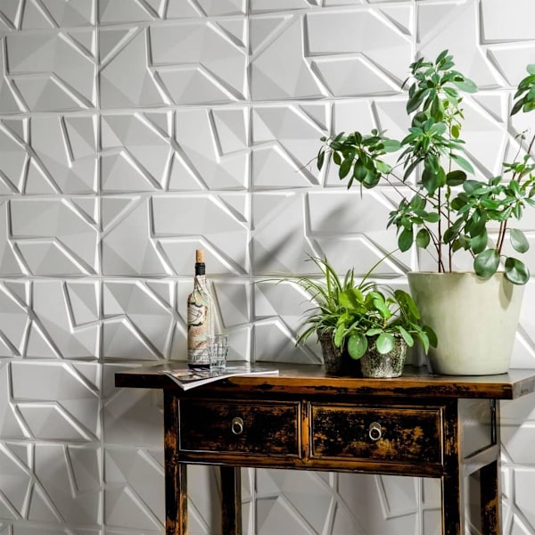 WallArt 3D Väggpaneler 24 st GA-WA31 liam Vit