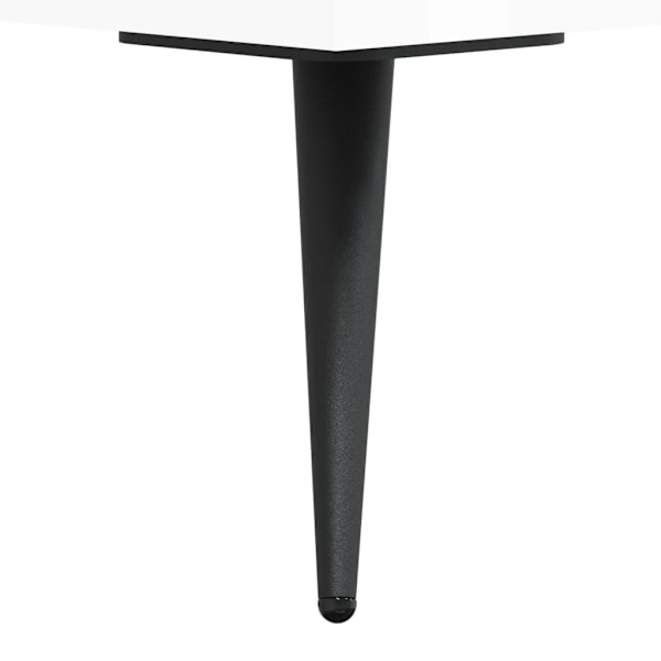 vidaXL Skrivbord vit högglans 140x50x75 cm konstruerat trä Vit