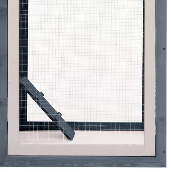 vidaXL Hönshus grå 170x81x110 cm massiv furu & granträ grå