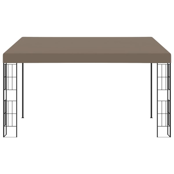 vidaXL Väggmonterad paviljong 4x3 m taupe tyg Taupe