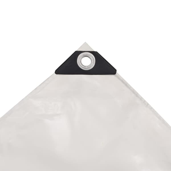 vidaXL Presenningar Vit 3 x 4 m Canvas med PVC-beläggning Vit