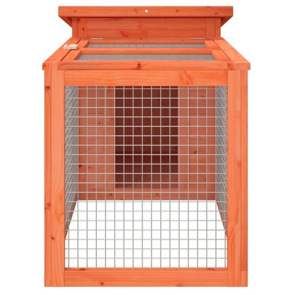vidaXL Kaninbur brun 100,5x54x55 cm massiv furu Brun