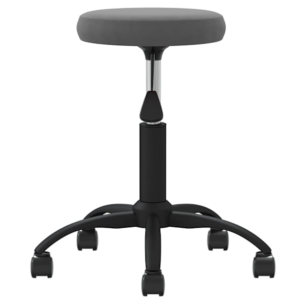 vidaXL Massagepall mörkgrå sammet grå