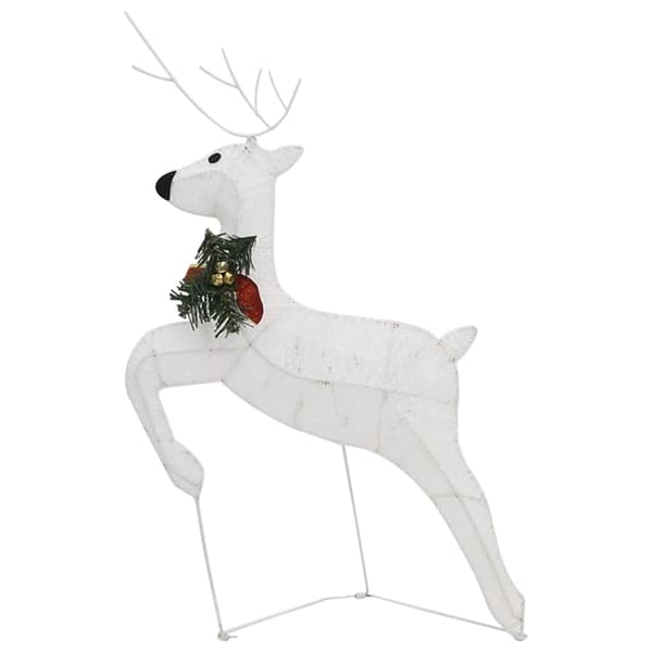 vidaXL Julrenar 6 st vit 120 lysdioder White