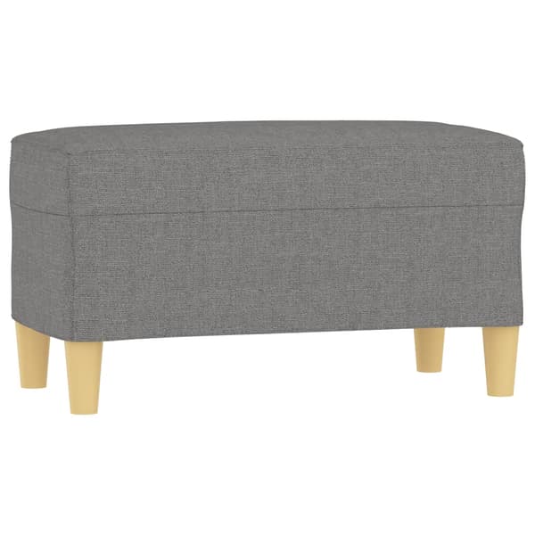 vidaXL Bänk mörkgrå 70x35x41 cm tyg Grå